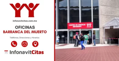 Oficinas Infonavit Barranca del Muerto horarios direcciones y telefonos