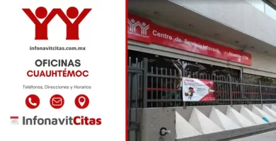 Oficinas Infonavit Cuauhtémoc telefonos horarios y direcciones