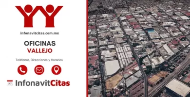 Oficinas Infonavit Vallejo telefonos direcciones y horarios